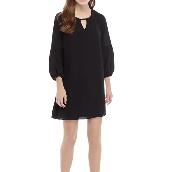 As U Wish Juniors Lantern Sleeve Dress / Medium - Picture 1 of 8